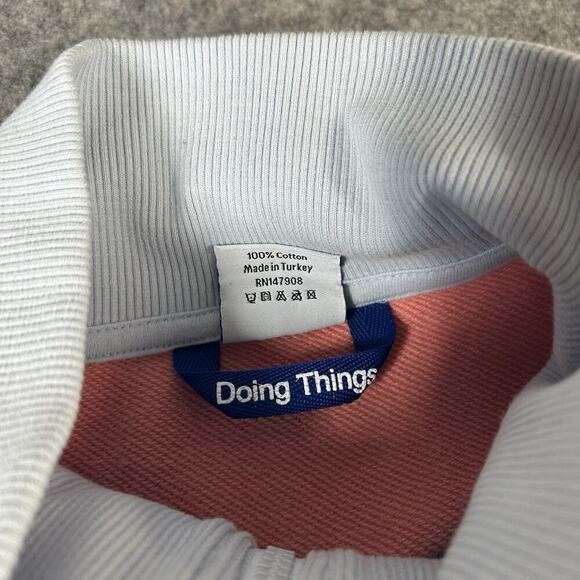 Outdoor Voices Cropped Retro Color Block 1/2 Zip Pullover Sweatshirt Small - Picture 7 of 8